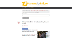Desktop Screenshot of planningforfailure.com
