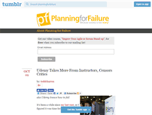 Tablet Screenshot of planningforfailure.com